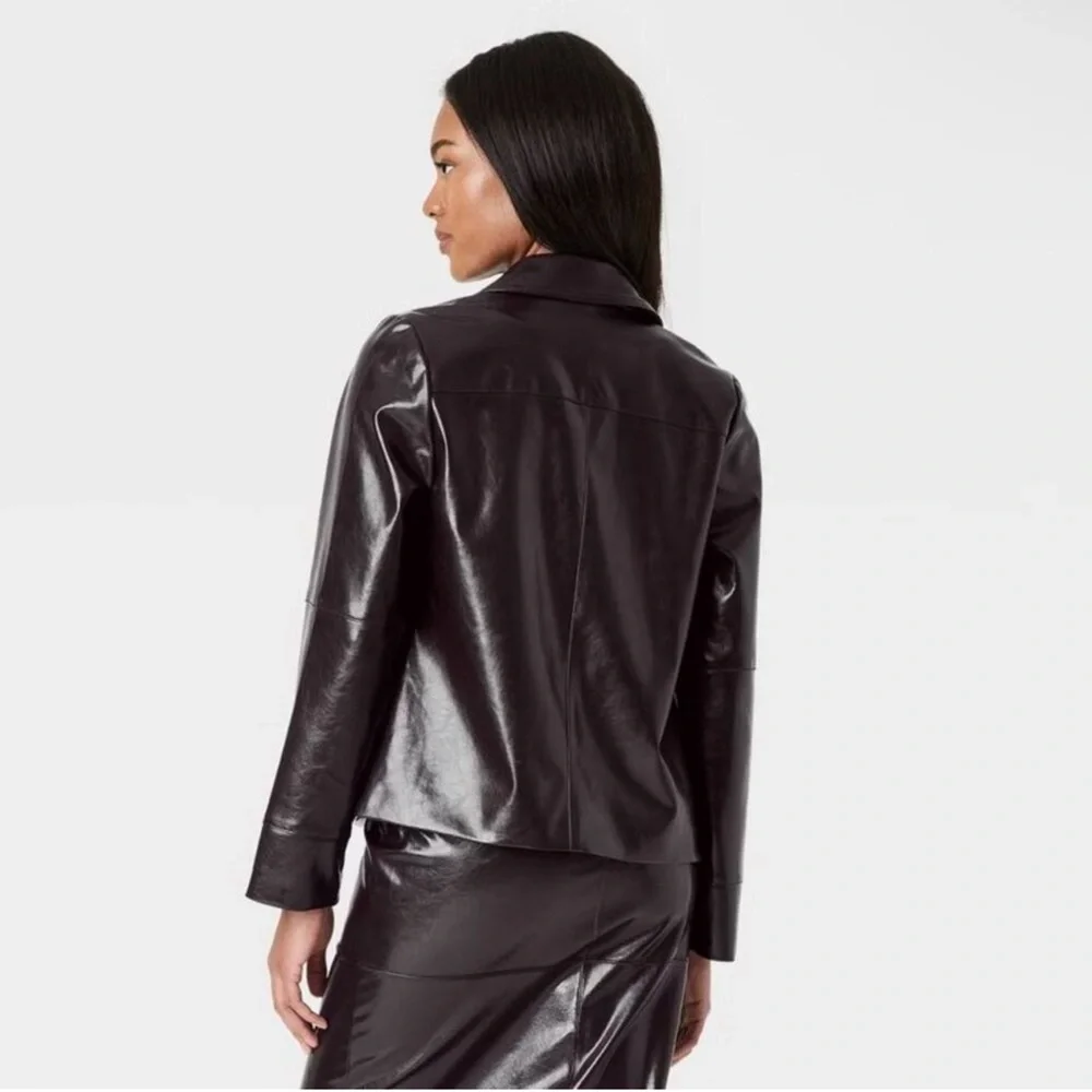 A New Day Dark Brown Faux Leather Jacket - NWT